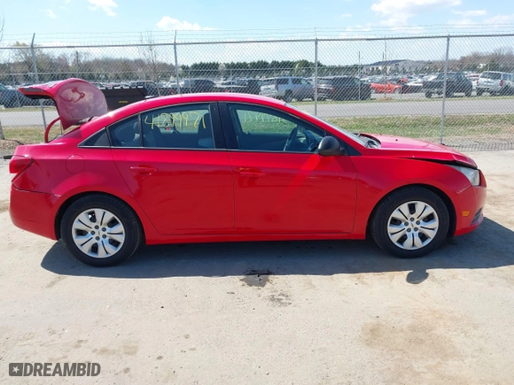 2014 Chevrolet Cruze LS with VIN 1G1PA5SH6E7145210, listed as a IAAI auction lot 41899971 with 157,847 mi miles. Bid and sale history available at carsss.com. Image 14.