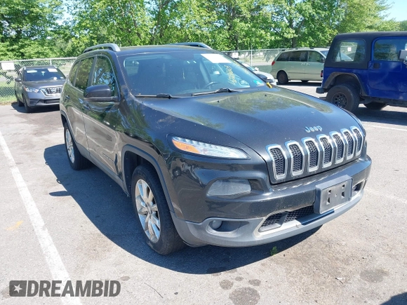 2016 Jeep Cherokee Limited with VIN 1C4PJMDB7GW318803, listed as a IAAI auction lot 42288603 with 170,103 mi miles and . Bid and sale history available at DreamBid. Image 1.