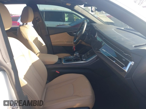 2022 Audi Q8 Premium Plus with VIN WA1BVBF13ND011283, listed as a IAAI auction lot 41364694 with 63,079 mi miles. Bid and sale history available at carsss.com. Image 5.
