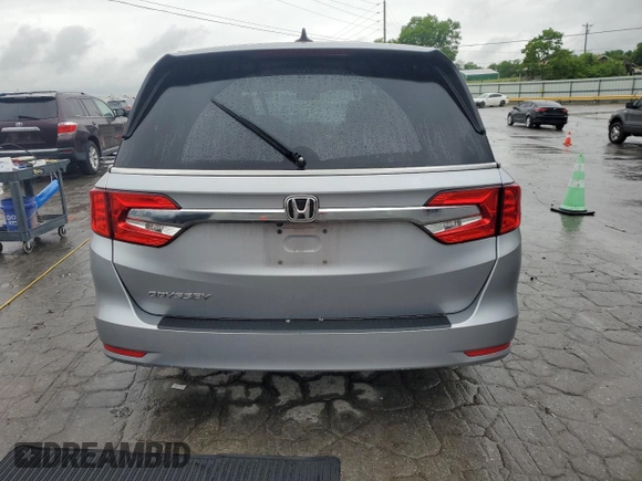 2018 Honda Odyssey EX-L z VIN 5FNRL6H74JB033475, wystawiony jako Copart lot #55736415 z przebiegiem 104 108 mil mil oraz Szkoda całkowita • Salvage title. Historia ofert i sprzedaży dostępna na DreamBid. Obrazek 6.