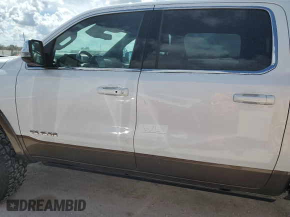 2023 Ram 1500 Longhorn with VIN 1C6SRFKTXPN528772, listed as a Copart auction lot 75635474 with 17,359 mi miles and Non repairable. Bid and sale history available at DreamBid. Image 12.