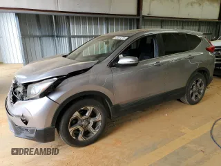 2019 Honda CR-V EX with VIN 2HKRW1H52KH512876, listed as a Copart auction lot 43337215 with 107,566 mi miles and Salvage Title. Bid and sale history available at DreamBid. Image 1.