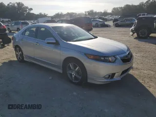 2012 Acura TSX Special Edition with VIN JH4CU2E8XCC025372, listed as a Copart auction lot 44039215 with 96,111 mi miles and Salvage title. Bid and sale history available at DreamBid. Image 4.