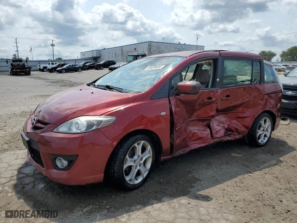2008 Mazda Mazda5 Touring with VIN JM1CR29L380303216, listed as a Copart auction lot 65026654 with 130,907 mi miles and Salvage Title. Bid and sale history available at carsss.com. Image 1.