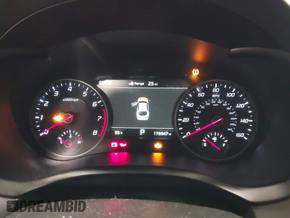 2018 Kia Stinger Premium with VIN KNAE25LA5J6017132, listed as a IAAI auction lot 42163195 with 176,947 mi miles. Bid and sale history available at carsss.com. Image 7.