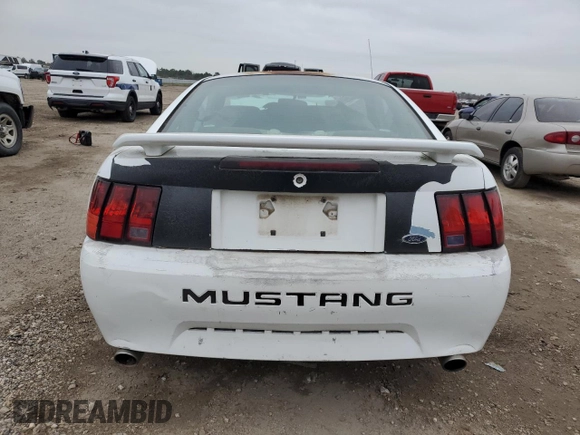 2002 Ford Mustang Standard with VIN 1FAFP40492F107487, listed as a Copart auction lot 45227295 with 0 mi miles and Salvage Title. Bid and sale history available at carsss.com. Image 6.