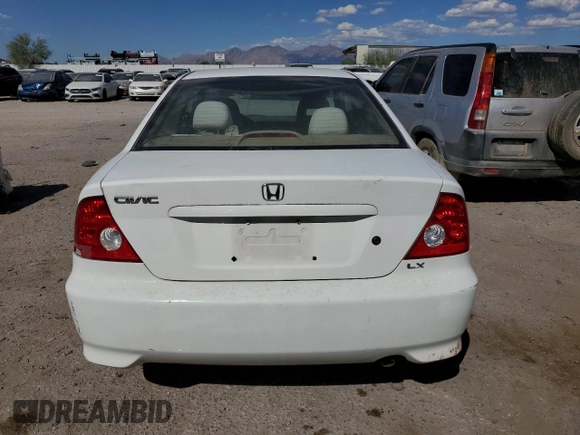 2005 Honda Civic LX with VIN 1HGEM21585L053259, listed as a Copart auction lot 76639324 with 131,516 mi miles and Clean Title. Bid and sale history available at DreamBid. Image 6.