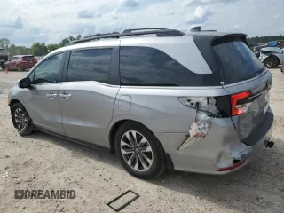 2023 Honda Odyssey EX-L z VIN 5FNRL6H68PB031566, wystawiony jako Copart lot #56232025 z przebiegiem 42 537 mil mil oraz Szkoda całkowita • Salvage title. Historia ofert i sprzedaży dostępna na DreamBid. Obrazek 2.