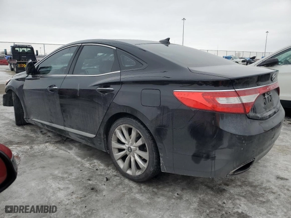2013 Hyundai Azera with VIN KMHFH4JG2DA284359, listed as a Copart auction lot 42365975 with 132,610 mi miles and Salvage Title. Bid and sale history available at carsss.com. Image 2.