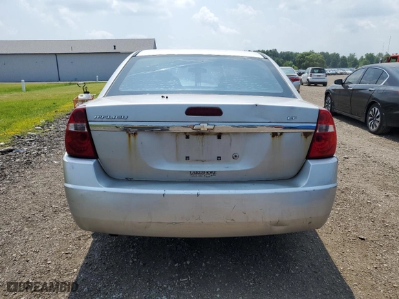 2006 Chevrolet Malibu LT w/0LT with VIN 1G1ZT51F66F127848, listed as a Copart auction lot 51521125 with 0 mi miles and Salvage Title. Bid and sale history available at carsss.com. Image 6.