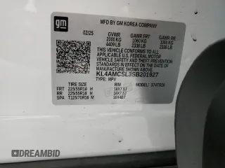 2025 Buick Encore GX Preferred with VIN KL4AMCSL3SB201927, listed as a Copart auction lot 59716955 with 1,948 mi miles and Salvage title. Bid and sale history available at DreamBid. Image 13.