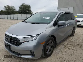 2021 Honda Odyssey EX with VIN 5FNRL6H59MB044233, listed as a Copart auction lot 88403685 with 38,094 mi miles and Salvage Title. Bid and sale history available at DreamBid. Image 1.