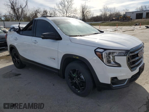 2024 GMC Terrain AT4 with VIN 3GKALYEG2RL196737, listed as a Copart auction lot 50094225 with 18,990 mi miles and Salvage Title. Bid and sale history available at carsss.com. Image 4.