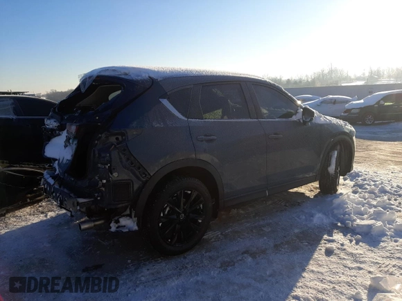 2024 Mazda CX-5 2.5 S Carbon Edition with VIN JM3KFBCMXR0391910, listed as a Copart auction lot 41501835 with 13,335 mi miles and Salvage Title. Bid and sale history available at carsss.com. Image 3.