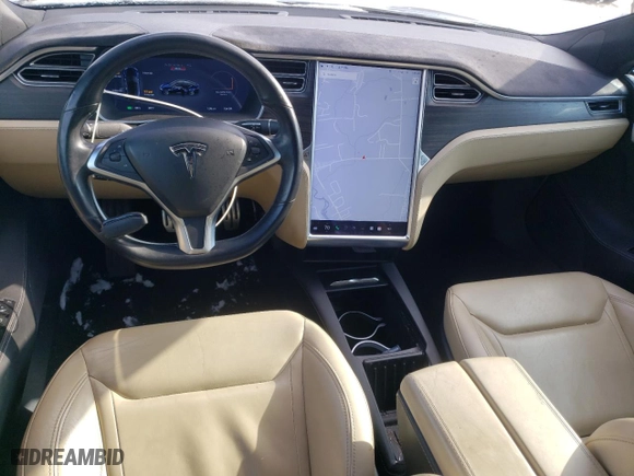 2014 Tesla Model S P85D with VIN 5YJSA1H24EFP63892, listed as a Copart auction lot 86741564 with 122,743 mi miles and Salvage Title. Bid and sale history available at carsss.com. Image 8.