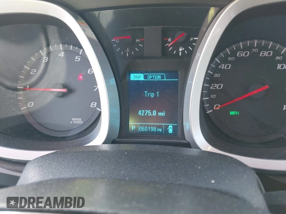 2013 Chevrolet Equinox LT with VIN 1GNALPEK9DZ132407, listed as a IAAI auction lot 42044083 with 60,198 mi miles. Bid and sale history available at carsss.com. Image 7.