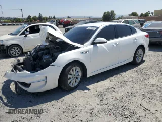 2018 Kia Optima EX with VIN 5XXGU4L35JG233565, listed as a Copart auction lot 62675565 with 114,651 mi miles and Salvage title. Bid and sale history available at DreamBid. Image 1.