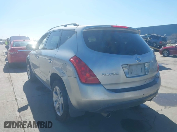 2003 Nissan Murano SL with VIN JN8AZ08W63W221871, listed as a IAAI auction lot 41682355 with 180,757 mi miles. Bid and sale history available at carsss.com. Image 3.