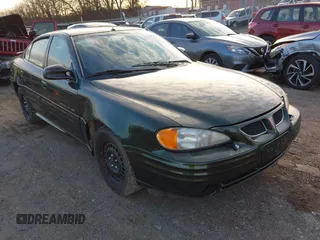 2000 Pontiac Grand Am SE1 with VIN 1G2NF52T8YC542941, listed as a IAAI auction lot 41225598 with 338,737 mi miles. Bid and sale history available at carsss.com. Image 1.