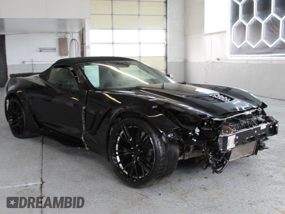 2017 Chevrolet Corvette Z06 3LZ z VIN 1G1YU3D60H5603836, wystawiony jako Copart lot #58603865 z przebiegiem 4 594 mil mil oraz Szkoda całkowita • Salvage title. Historia ofert i sprzedaży dostępna na DreamBid. Obrazek 1.