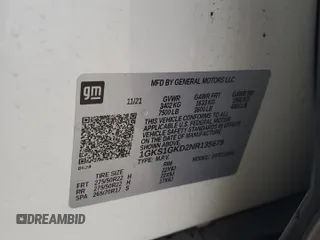 2022 GMC Yukon XL SLT with VIN 1GKS1GKD2NR135678, listed as a Copart auction lot 45760755 with 0 mi miles and Salvage Title. Bid and sale history available at carsss.com. Image 15.