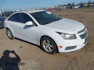 2011 Chevrolet Cruze LT w/1FL with VIN 1G1PE5S91B7191455, listed as a IAAI auction lot 42007926 with 156,371 mi miles. Bid and sale history available at carsss.com. Image 1.