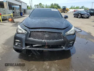 2014 Infiniti Q50 Sport with VIN JN1BV7AR8EM707401, listed as a Copart auction lot 58487675 with 125,487 mi miles and Salvage title. Bid and sale history available at DreamBid. Image 5.