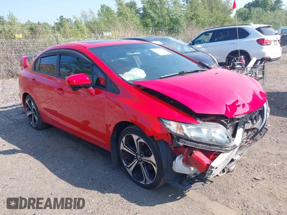 2014 Honda Civic Si with VIN 2HGFB6E55EH705800, listed as a IAAI auction lot 42470494 with 129,067 mi miles and . Bid and sale history available at DreamBid. Image 1.