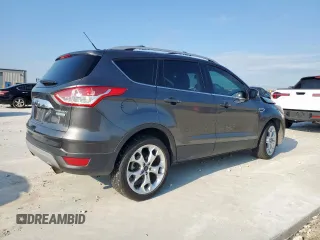 2015 Ford Escape Titanium with VIN 1FMCU0J97FUC88093, listed as a Copart auction lot 60854085 with 64,029 mi miles and Salvage title. Bid and sale history available at DreamBid. Image 3.