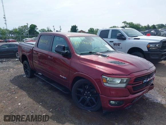 2022 Ram 1500 Laramie z VIN 1C6SRFJT0NN333200, wystawiony jako IAAI lot #42217219 z przebiegiem 27 332 mil mil oraz . Historia ofert i sprzedaży dostępna na DreamBid. Obrazek 1.