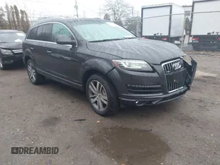 2014 Audi Q7 Premium Plus with VIN WA1LMAFE3ED016102, listed as a IAAI auction lot 40954158 with 129,143 mi miles and . Bid and sale history available at DreamBid. Image 1.