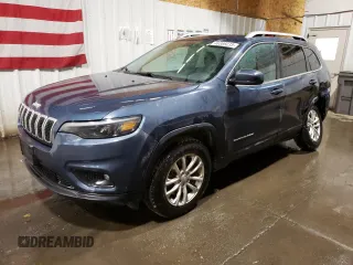 2019 Jeep Cherokee Latitude with VIN 1C4PJMCB5KD441473, listed as a Copart auction lot 48369235 with 65,536 mi miles and Salvage Title. Bid and sale history available at carsss.com. Image 1.