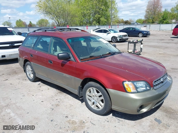 2003 Subaru Legacy Wagon Outback with VIN 4S3BH675737651773, listed as a IAAI auction lot 42095141 with 1 mi miles. Bid and sale history available at carsss.com. Image 1.