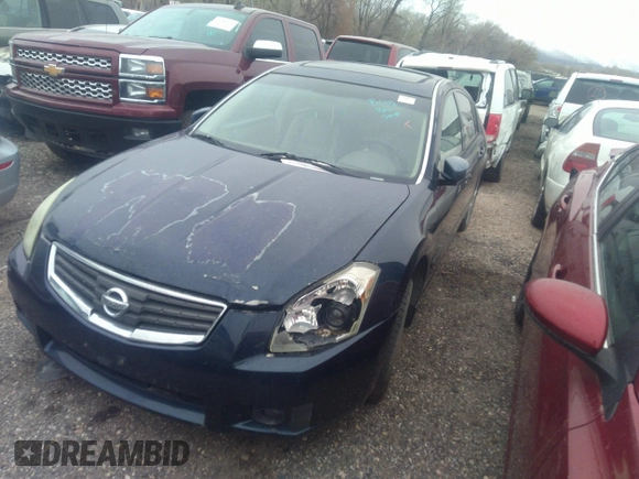 2007 Nissan Maxima 3.5 SE with VIN 1N4BA41EX7C836193, listed as a IAAI auction lot 36104305 with 1 mi miles. Bid and sale history available at carsss.com. Image 2.