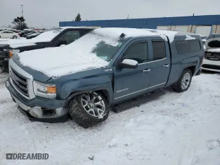 2014 GMC Sierra 1500 SLT with VIN 1GTV2VEC1EZ123356, listed as a Copart auction lot 87596195 with 128,648 mi miles and Clean Title. Bid and sale history available at carsss.com. Image 1.