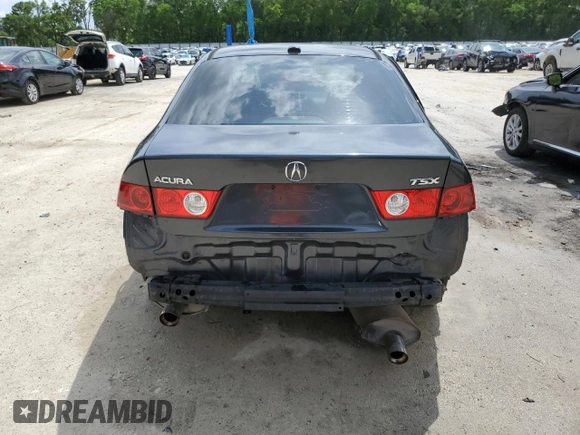2005 Acura TSX with VIN JH4CL96825C007946, listed as a Copart auction lot 50728545 with 146,739 mi miles and Salvage Title. Bid and sale history available at carsss.com. Image 6.