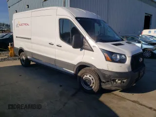 2023 Ford Transit Cargo with VIN 1FTBR1C88PKA57115, listed as a Copart auction lot 52321375 with 48,740 mi miles and Salvage Title. Bid and sale history available at DreamBid. Image 4.