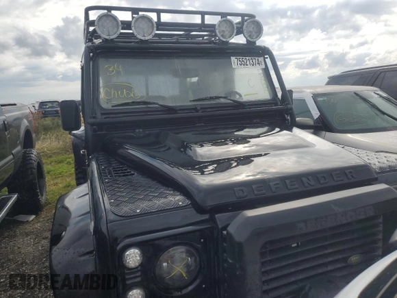 1994 Land Rover Defender with VIN SALLDHMF8MA941901, listed as a Copart auction lot 75521374 with Not provided miles and Salvage title. Bid and sale history available at DreamBid. Image 5.