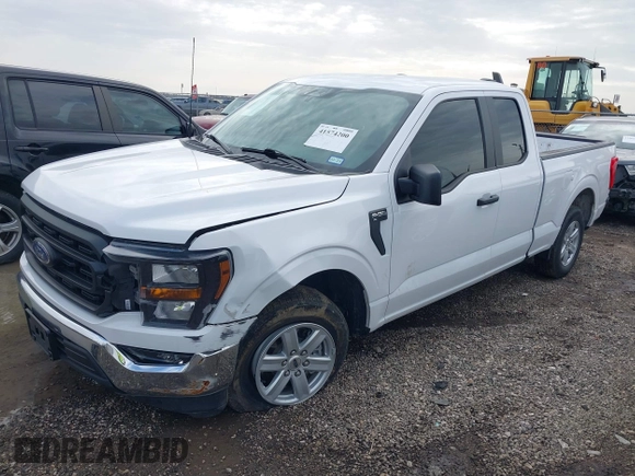 2023 Ford F-150 XL with VIN 1FTEX1CB3PKE18703, listed as a IAAI auction lot 41574200 with 38,077 mi miles and . Bid and sale history available at DreamBid. Image 2.