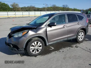 2012 Honda CR-V EX-L with VIN 5J6RM4H7XCL007393, listed as a Copart auction lot 52378715 with 126,002 mi miles and Salvage Title. Bid and sale history available at carsss.com. Image 1.