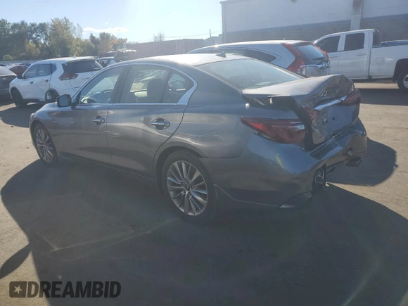 2024 Infiniti Q50 Luxe with VIN JN1EV7BR0RM631433, listed as a Copart auction lot 74363754 with 4,825 mi miles and Salvage Title. Bid and sale history available at DreamBid. Image 2.