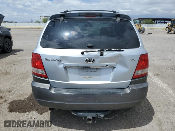 2006 Kia Sorento LX z VIN KNDJD733265572903, wystawiony jako Copart lot #56123945 z przebiegiem 185 664 mil mil oraz Szkoda całkowita • Salvage title. Historia ofert i sprzedaży dostępna na DreamBid. Obrazek 6.