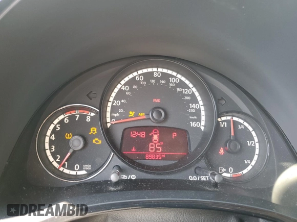 2015 Volkswagen Beetle Fleet Edition with VIN 3VWF17AT9FM623581, listed as a Copart auction lot 48771895 with 89,835 mi miles and Salvage Title. Bid and sale history available at DreamBid. Image 9.