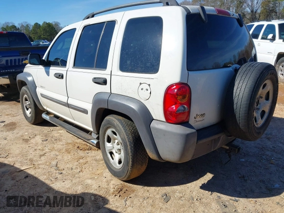 2004 Jeep Liberty Sport with VIN 1J4GK48K44W267418, listed as a IAAI auction lot 41591036 with 181,453 mi miles and . Bid and sale history available at DreamBid. Image 3.