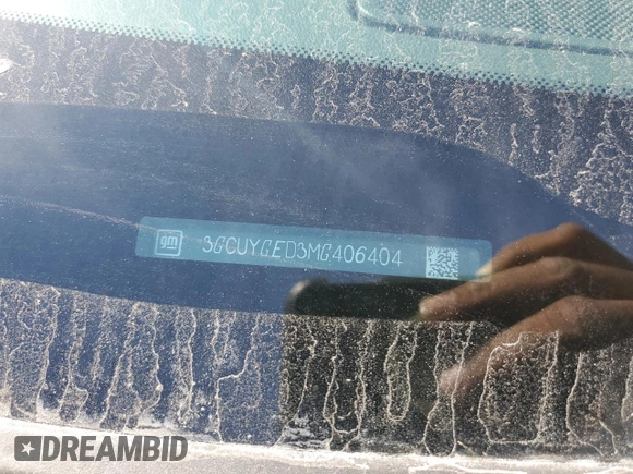 2021 Chevrolet Silverado 1500 LTZ with VIN 3GCUYGED3MG406404, listed as a Copart auction lot 54153355 with 108,149 mi miles and Salvage Title. Bid and sale history available at DreamBid. Image 12.