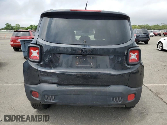 2017 Jeep Renegade Latitude with VIN ZACCJBBB9HPF31577, listed as a Copart auction lot 63588385 with 116,983 mi miles and Salvage title. Bid and sale history available at DreamBid. Image 6.