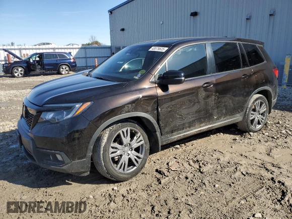 2020 Honda Passport EX-L z VIN 5FNYF8H57LB012250, wystawiony jako Copart lot #48579635 z przebiegiem 78 936 mil mil oraz Szkoda całkowita • Salvage title. Historia ofert i sprzedaży dostępna na DreamBid. Obrazek 1.