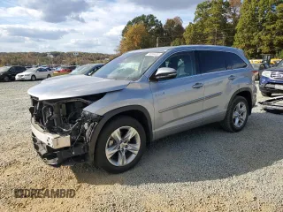 2015 Toyota Highlander Hybrid Limited with VIN 5TDDCRFH8FS008475, listed as a Copart auction lot 74244433 with 96,455 mi miles. Bid and sale history available at carsss.com. Image 1.