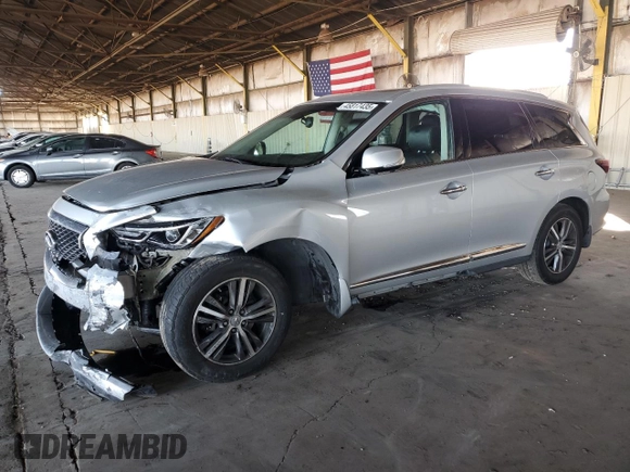 2016 Infiniti QX60 with VIN 5N1AL0MN6GC504879, listed as a Copart auction lot 45817435 with 124,792 mi miles and Salvage Title. Bid and sale history available at carsss.com. Image 1.