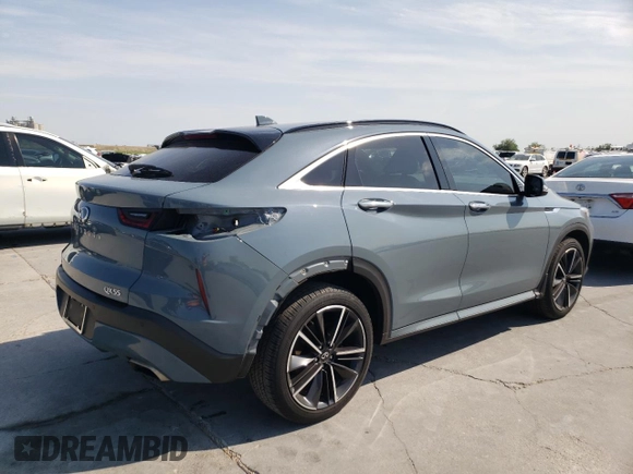2022 Infiniti QX55 Luxe z VIN 3PCAJ5J3XNF102177, wystawiony jako Copart lot #52699865 z przebiegiem 54 539 mil mil oraz Szkoda całkowita • Salvage title. Historia ofert i sprzedaży dostępna na DreamBid. Obrazek 3.